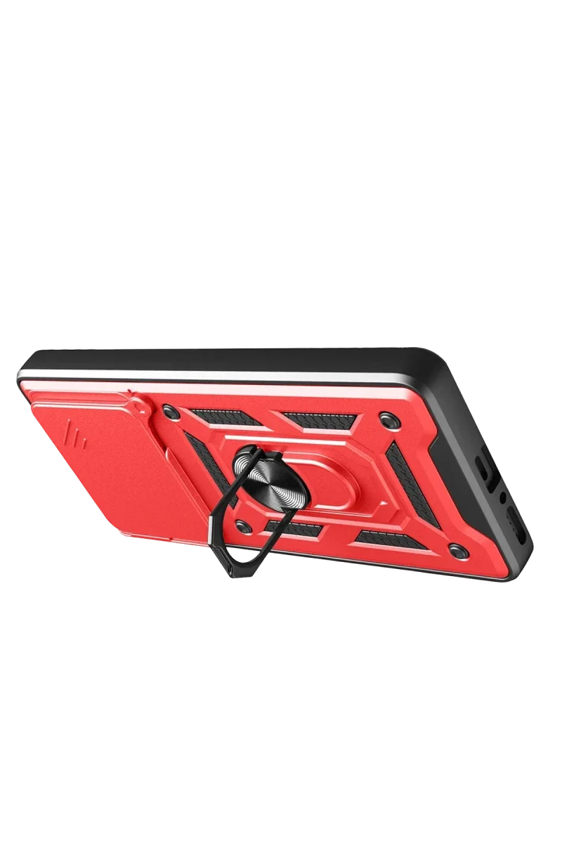 Xiaomi Redmi Note 14 4G Pars Lens Yüzüklü Silikon - Kırmızı Xiaomi Redmi Note 14 4G Pars Lens Yüzüklü Silikon - Kırmızı