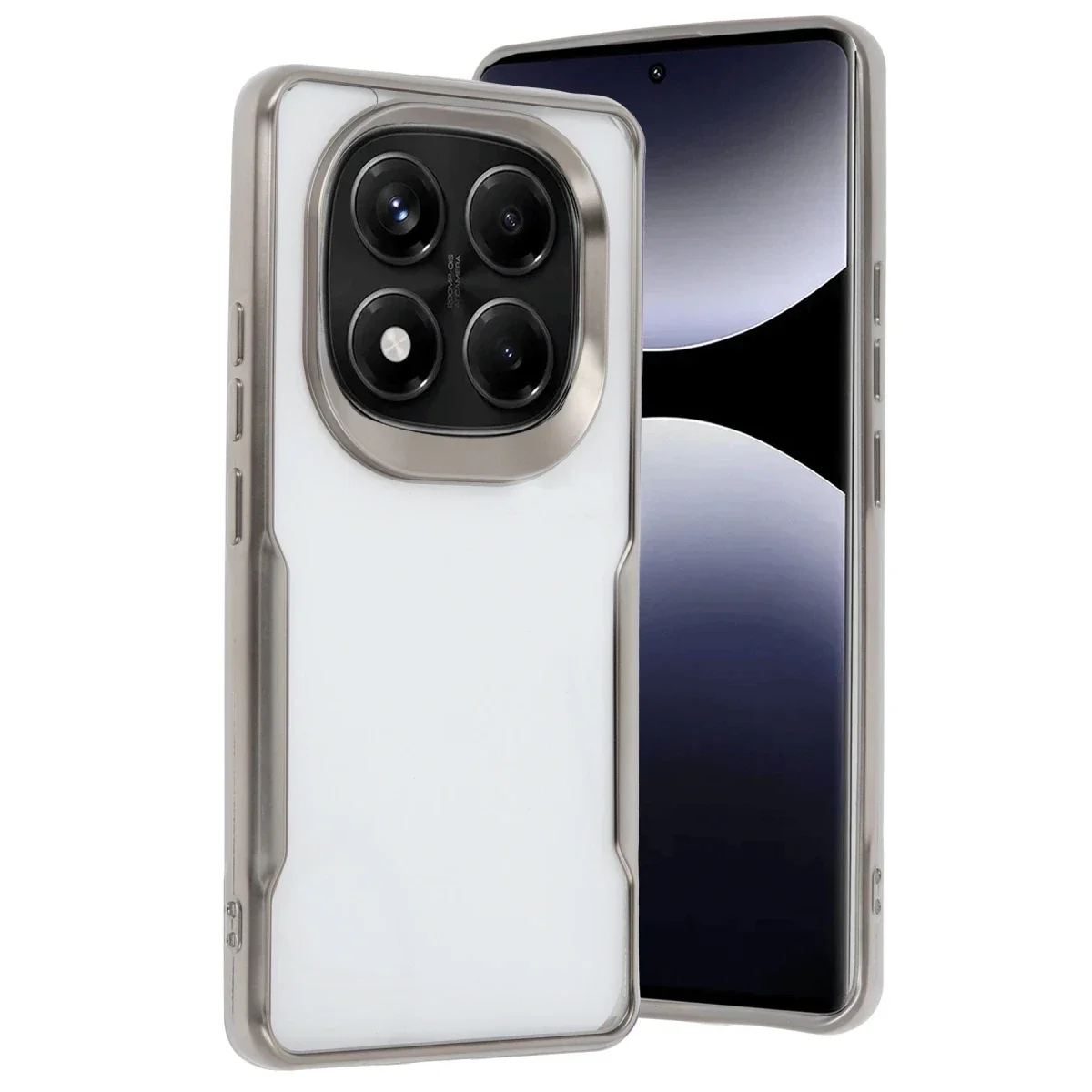 Xiaomi Redmi Note 14 Pro 4G Kılıf Boyi Silikon Kapak - Titan Gri Xiaomi Redmi Note 14 Pro 4G Kılıf Boyi Silikon Kapak - Titan Gri