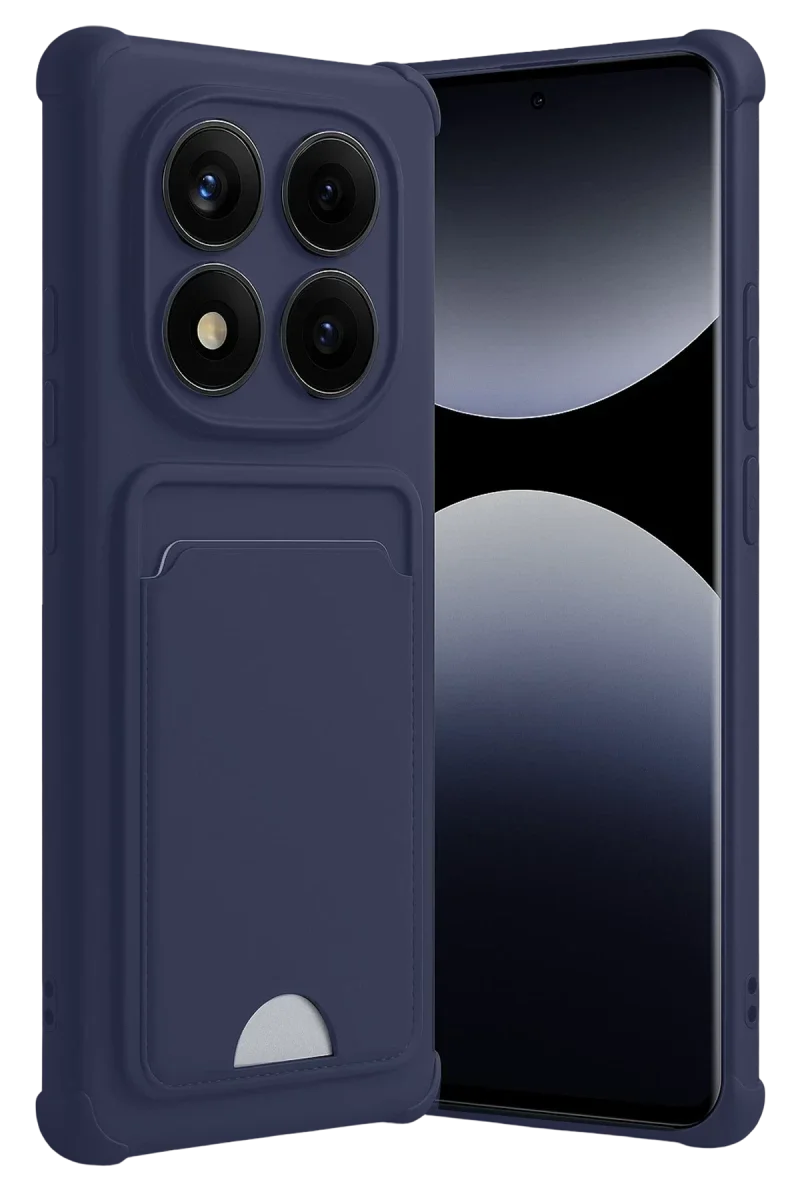 Xiaomi Redmi Note 14 Pro Plus Kelvin Kartvizitli Silikon - Lacivert