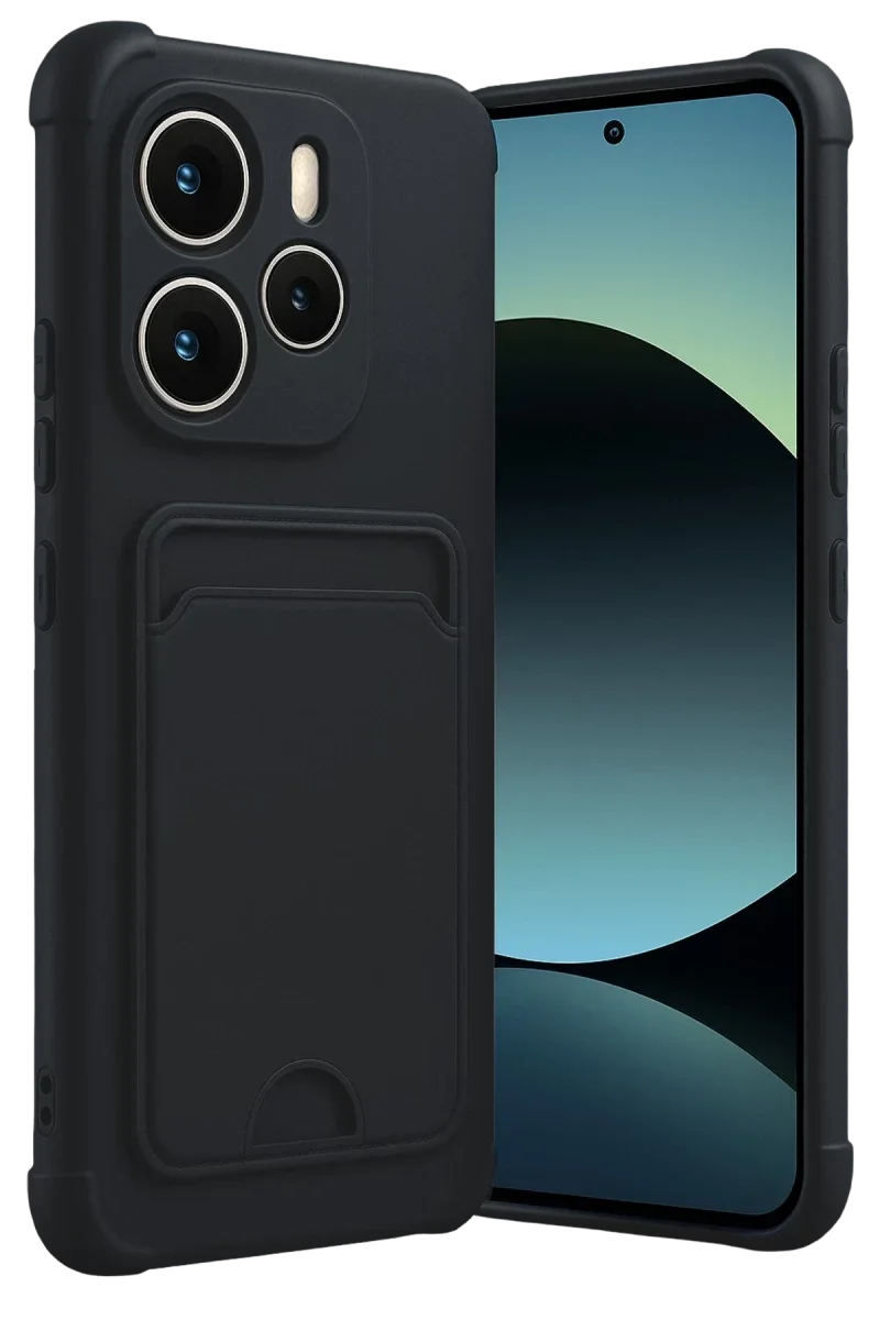 Xiaomi Redmi Note 14 4G Kelvin Kartvizitli Silikon - Siyah Xiaomi Redmi Note 14 4G Kelvin Kartvizitli Silikon - Siyah