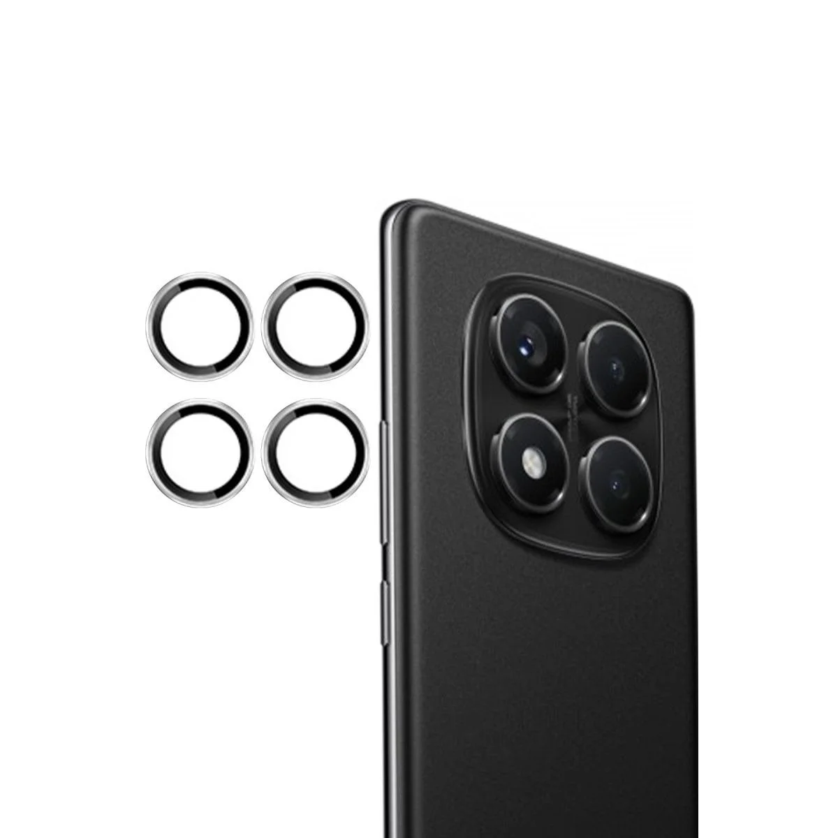 Xiaomi Redmi Note 14 Pro 4G ile Uyumlu PVD Metal Kamera Lens Koruyucu - Gümüş, 9H Sertlik, Anti-Refleksiyon Fiyatı, Yorumları ve Özellikleri