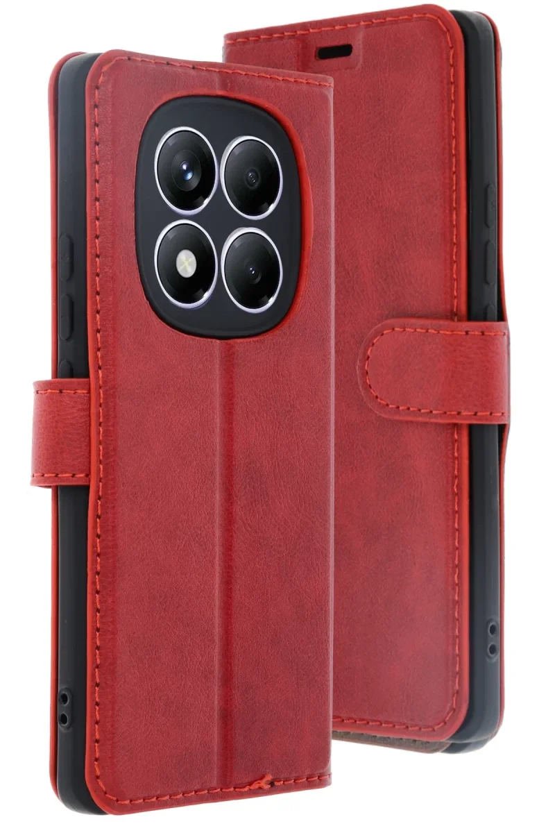 Xiaomi Redmi Note 14 Pro 4G Kılıf Trend S Plus Kapaklı Kılıf - Kırmızı Xiaomi Redmi Note 14 Pro 4G Kılıf Trend S Plus Kapaklı Kılıf - Kırmızı