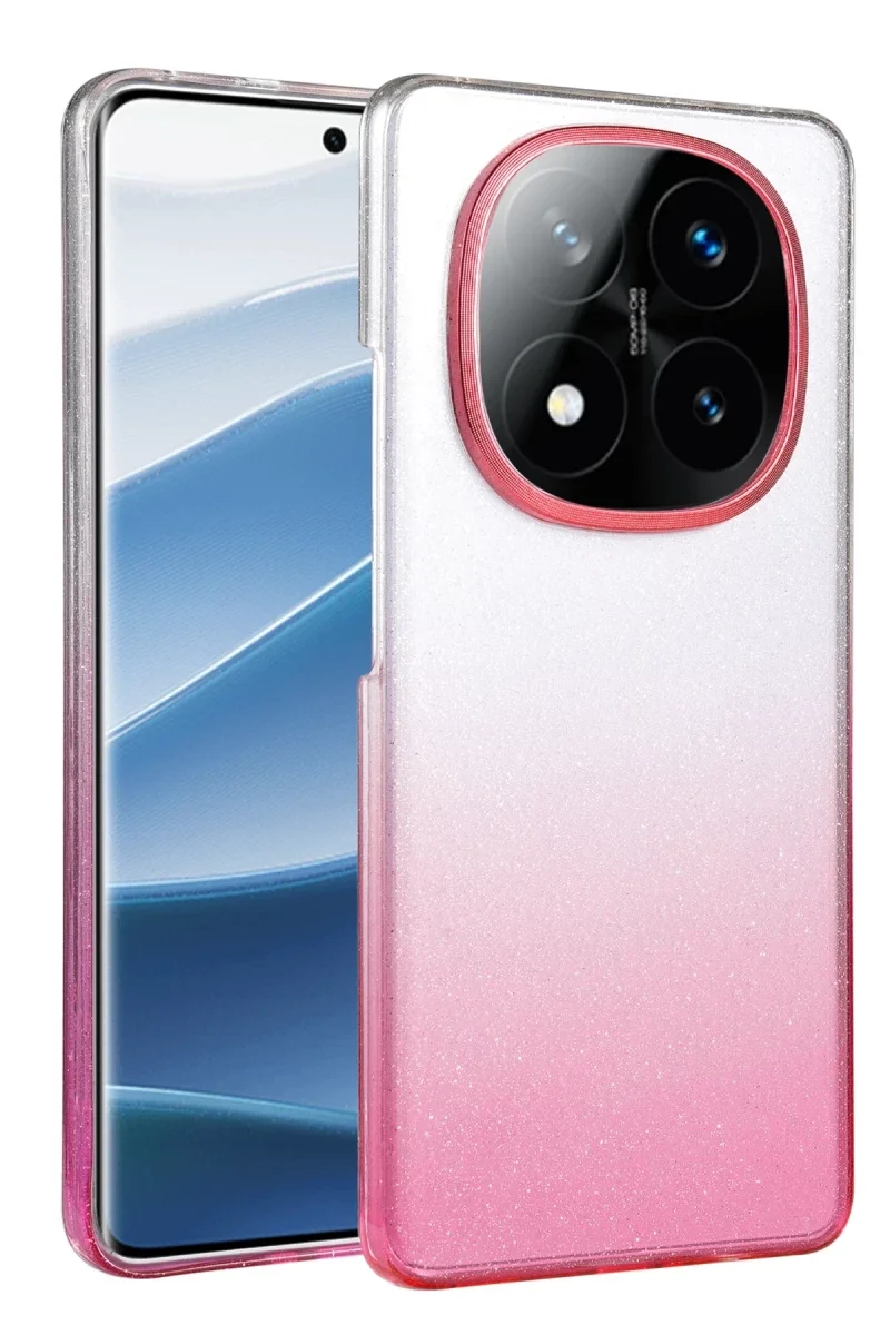 Xiaomi Redmi Note 14 Pro 5G Glossy Kapak - Pembe Xiaomi Redmi Note 14 Pro 5G Glossy Kapak - Pembe