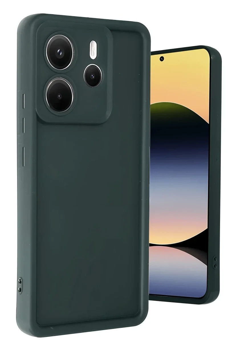 Xiaomi Redmi Note 14 4G Kılıf Viera Silikon - Koyu Yeşil Xiaomi Redmi Note 14 4G Kılıf Viera Silikon - Koyu Yeşil