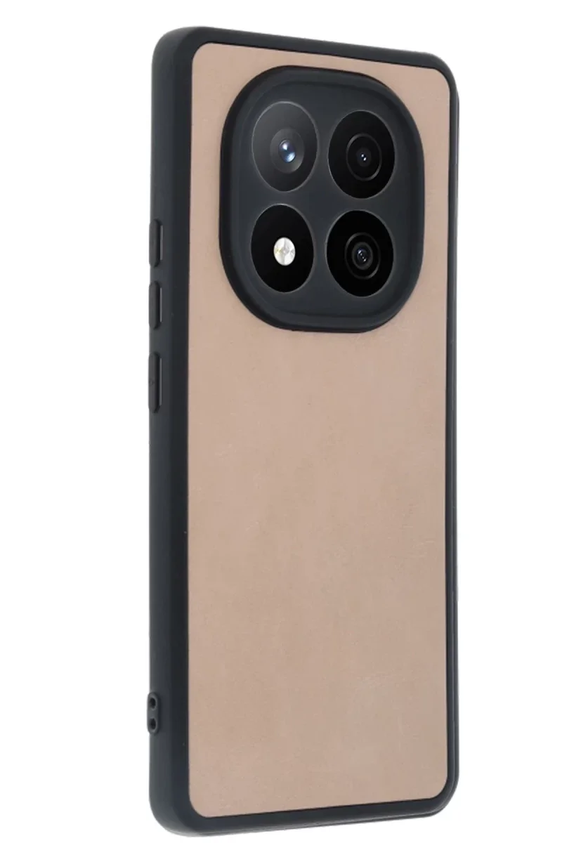 Xiaomi Redmi Note 14 Pro 5G Kılıf Aras Deri Kapak - Pudra Xiaomi Redmi Note 14 Pro 5G Kılıf Aras Deri Kapak - Pudra
