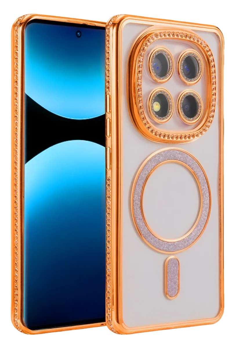Xiaomi Redmi Note 15 Pro 5G Joke Simli Magneticsafe Kılıf - Turuncu Xiaomi Redmi Note 15 Pro 5G Joke Simli Magneticsafe Kılıf - Turuncu