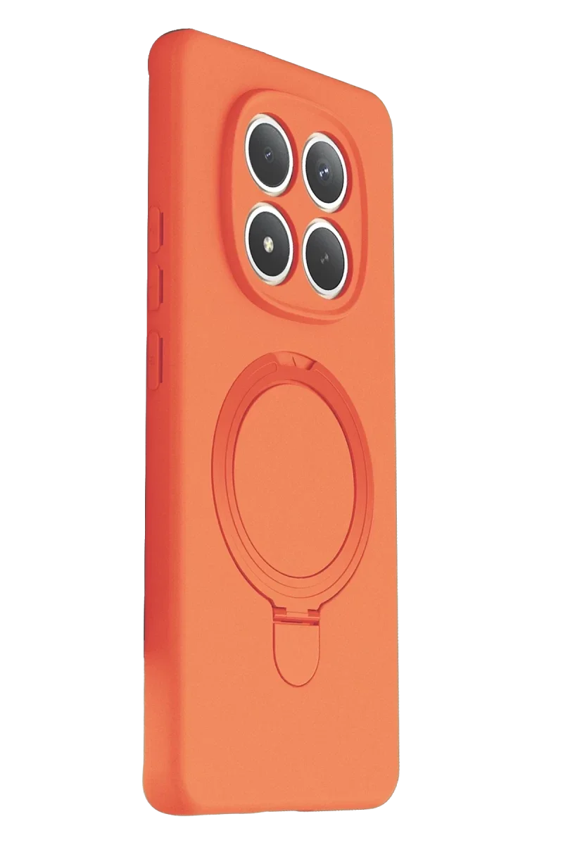 Xiaomi Redmi Note 15 4G Regal Magsafe Standlı Kapak - Turuncu Xiaomi Redmi Note 15 4G Regal Magsafe Standlı Kapak - Turuncu