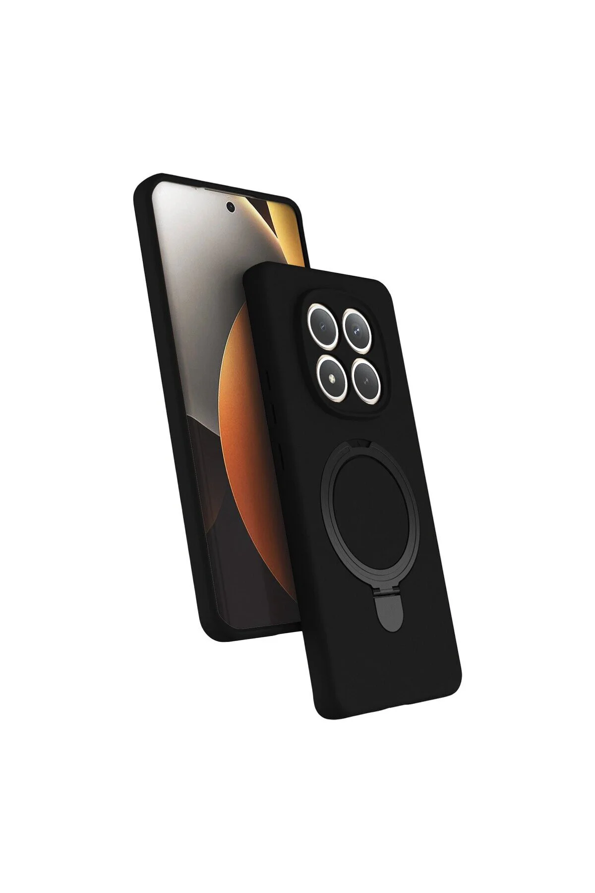 Xiaomi Redmi Note 15 Pro 5g Regal Magsafe Standlı Kapak - Siyah Xiaomi Redmi Note 15 Pro 5g Regal Magsafe Standlı Kapak - Siyah