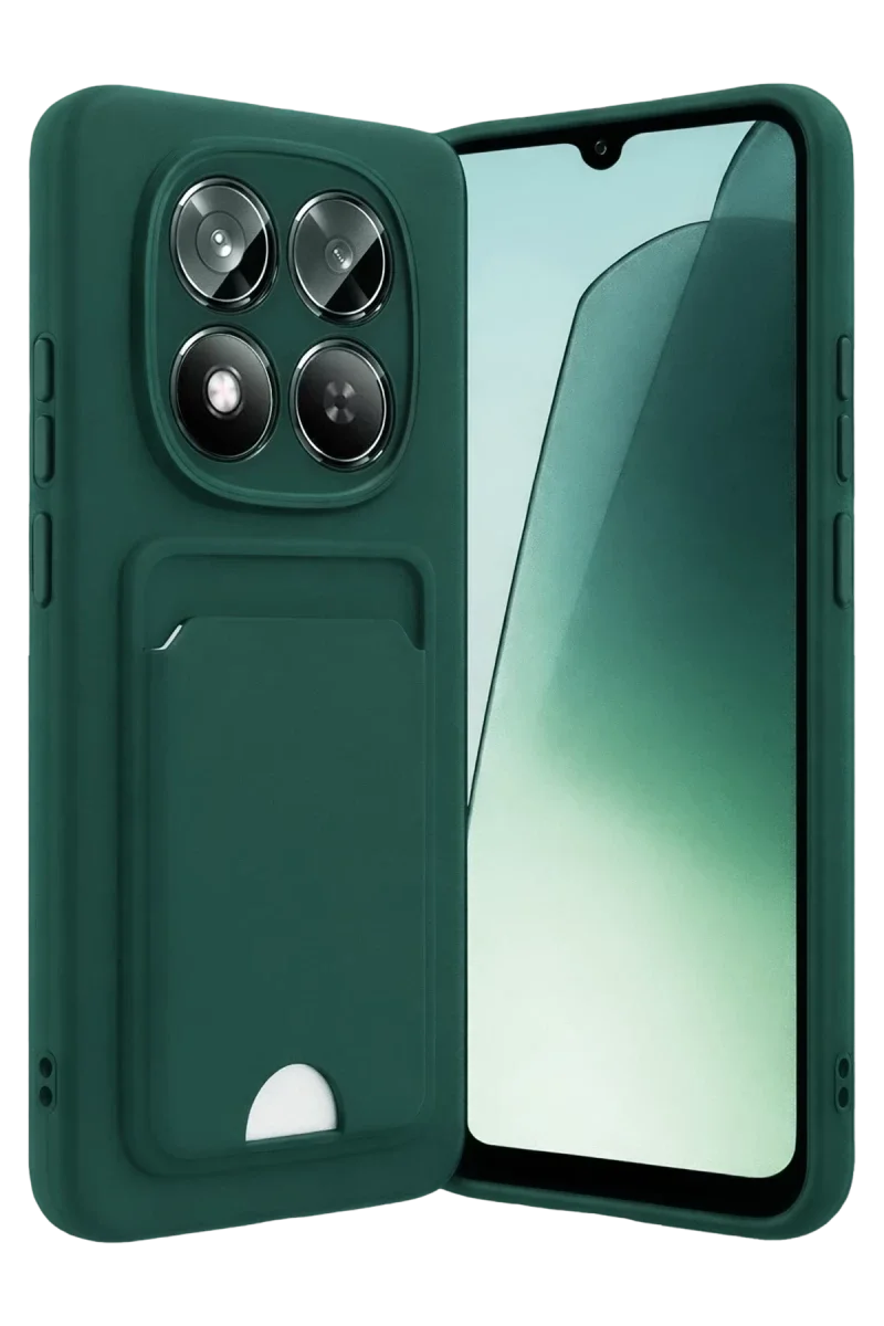 Xiaomi Redmi Note 15 Pro 4G Kelvin Kartvizitli Silikon - Koyu Yeşil Xiaomi Redmi Note 15 Pro 4G Kelvin Kartvizitli Silikon - Koyu Yeşil