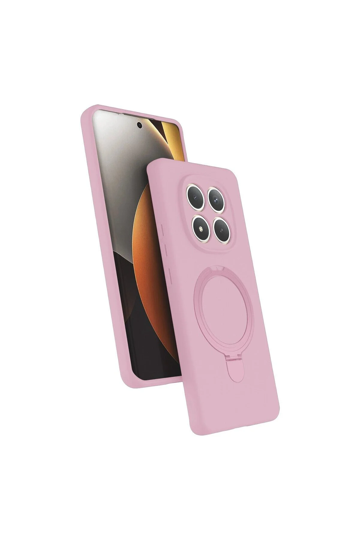 Xiaomi Redmi Note 15 4g Regal Magsafe Standlı Kapak - Açık Pembe