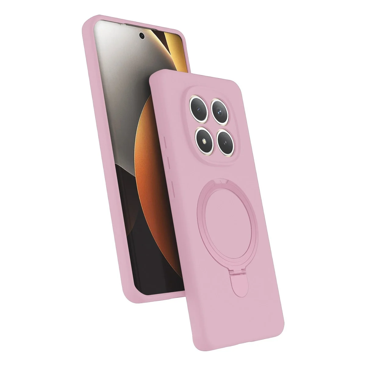Xiaomi Redmi Note 15 4g Regal Magsafe Standlı Kapak - Açık Pembe Xiaomi Redmi Note 15 4g Regal Magsafe Standlı Kapak - Açık Pembe
