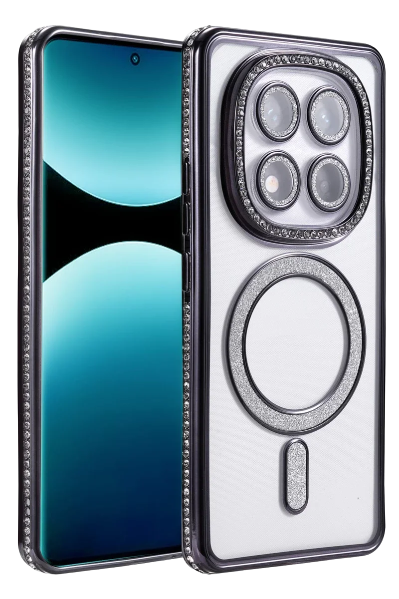 Xiaomi Redmi Note 15 4G Joke Simli Magneticsafe Kılıf - Siyah Xiaomi Redmi Note 15 4G Joke Simli Magneticsafe Kılıf - Siyah