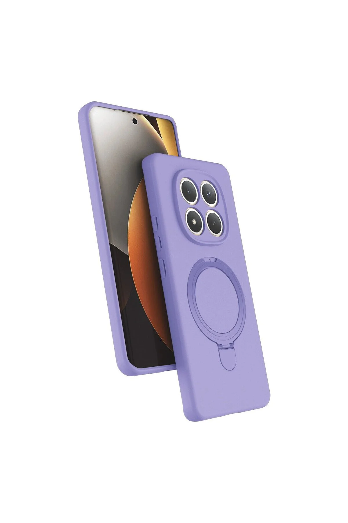 Xiaomi Redmi Note 15 Pro 5g Regal Magsafe Standlı Kapak - Lila Xiaomi Redmi Note 15 Pro 5g Regal Magsafe Standlı Kapak - Lila
