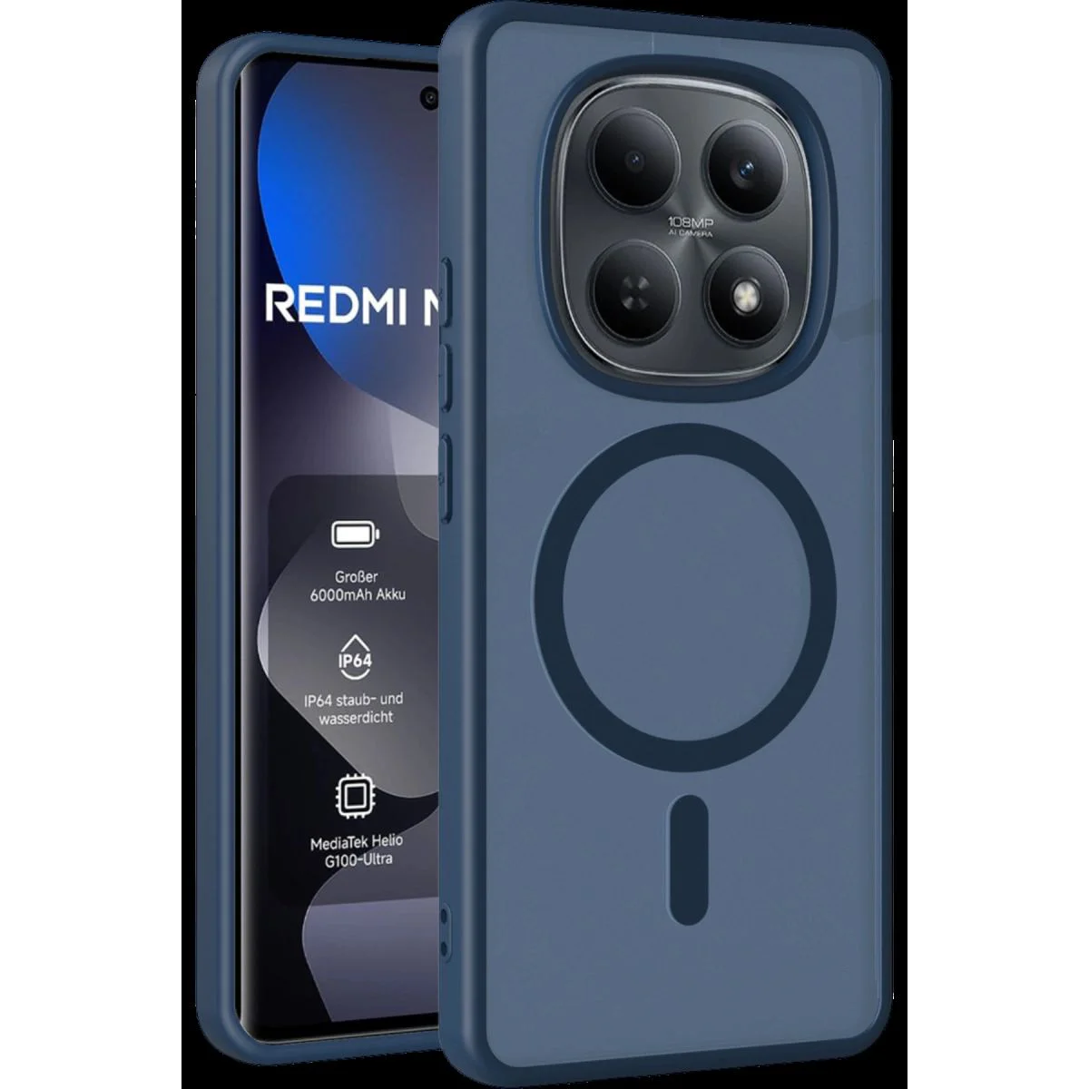 Xiaomi Redmi Note 15 Pro 4g ile Uyumlu Jota MagSafe Kapak - Lacivert Silikon Kılıf Fiyatı, Yorumları ve Özellikleri