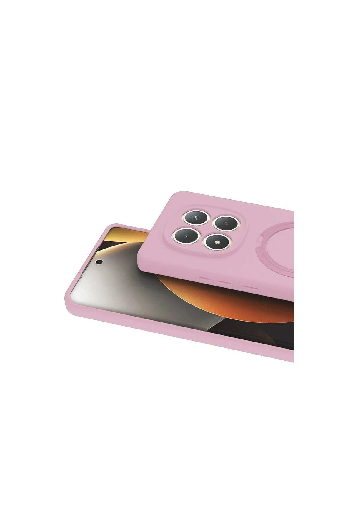 Xiaomi Redmi Note 15 4g Regal Magsafe Standlı Kapak - Açık Pembe