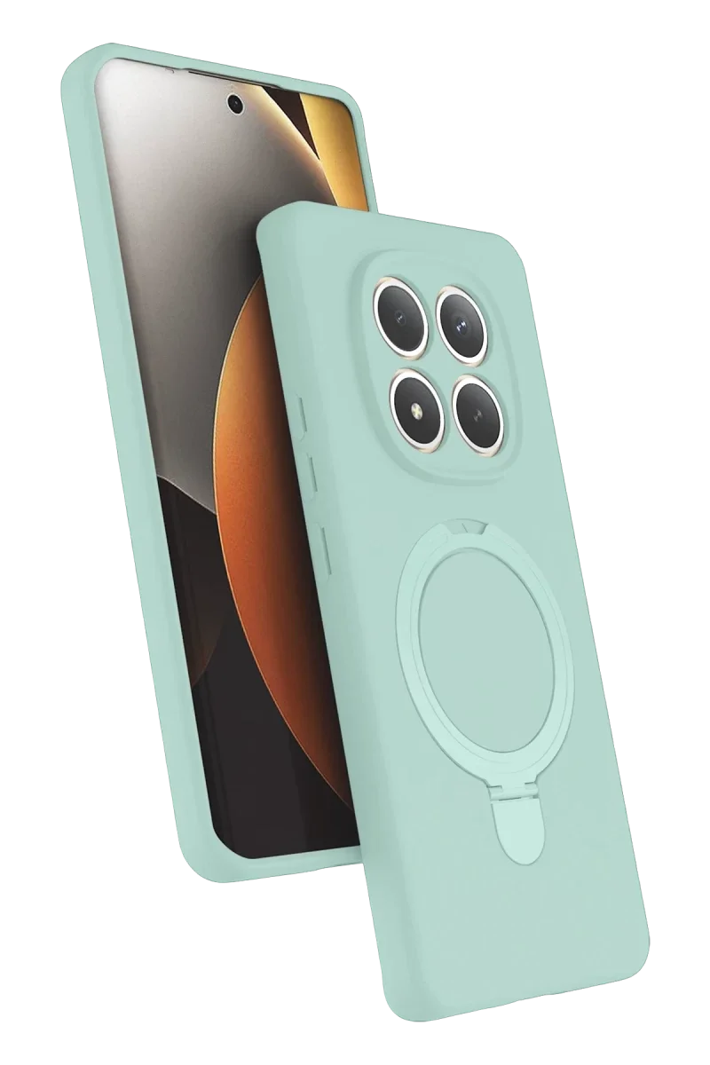Xiaomi Redmi Note 15 4G Regal Magsafe Standlı Kapak - Su Yeşili Xiaomi Redmi Note 15 4G Regal Magsafe Standlı Kapak - Su Yeşili