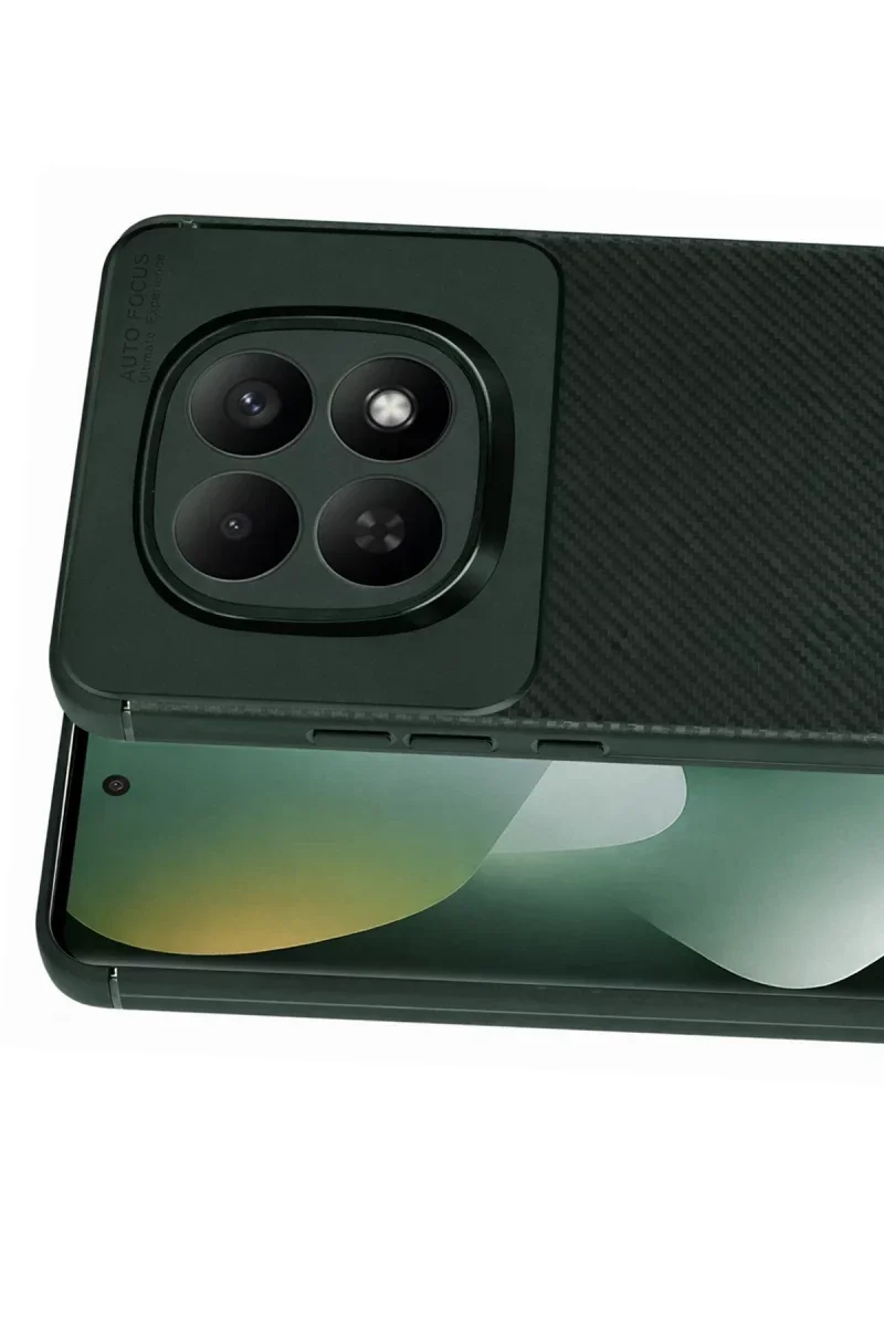 Xiaomi Redmi Note 15 Pro 5G Auto Focus Karbon Kapak - Koyu Yeşil Xiaomi Redmi Note 15 Pro 5G Auto Focus Karbon Kapak - Koyu Yeşil
