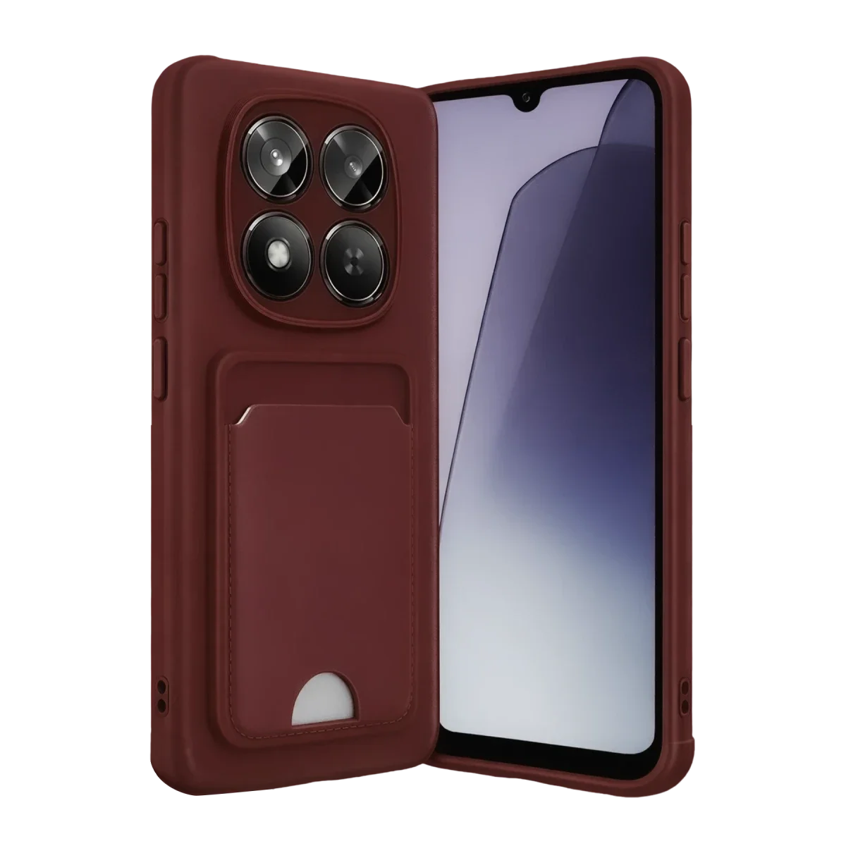 Xiaomi Redmi Note 15 Pro 5G Kelvin Kartvizitli Silikon - Bordo Xiaomi Redmi Note 15 Pro 5G Kelvin Kartvizitli Silikon - Bordo