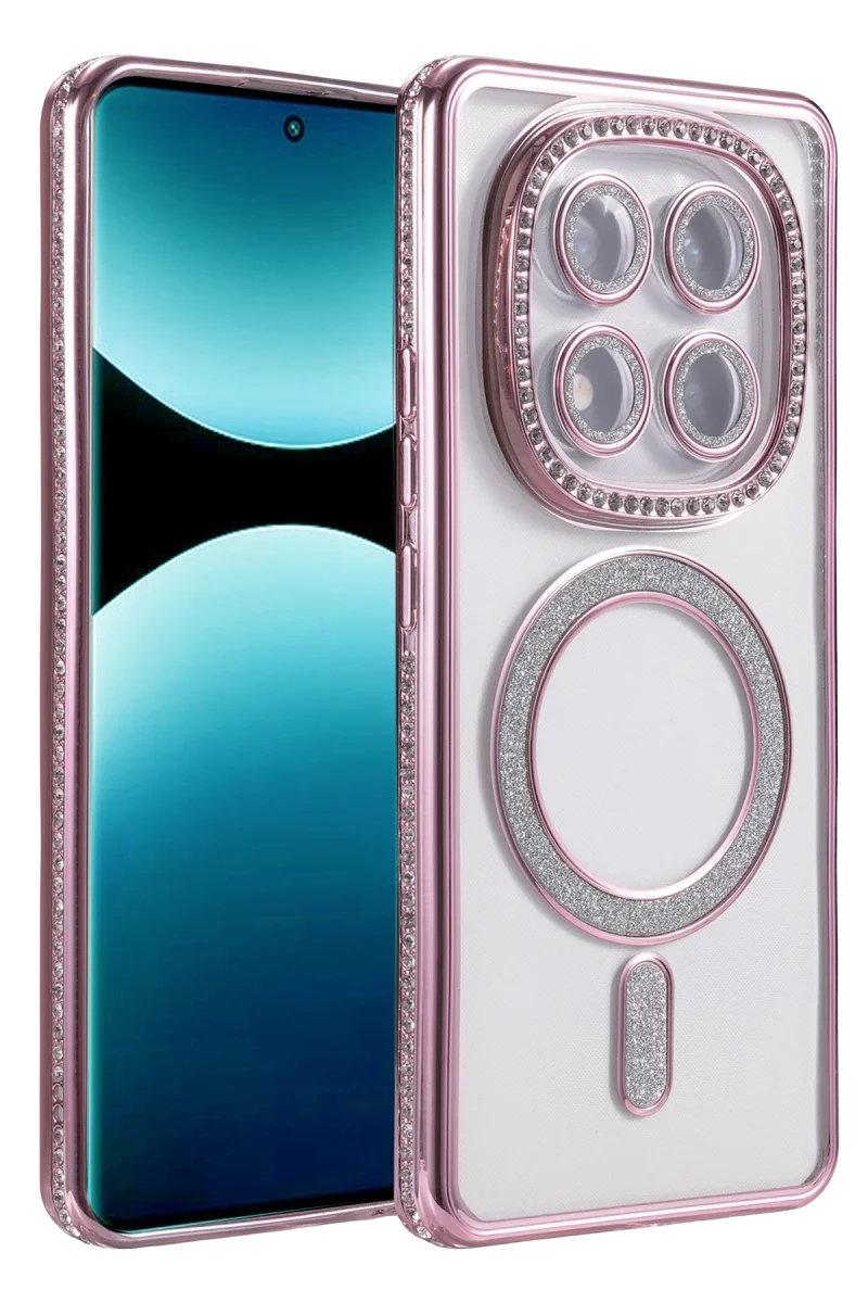 Xiaomi Redmi Note 15 Pro 5G Joke Simli Magneticsafe Kılıf - Pembe