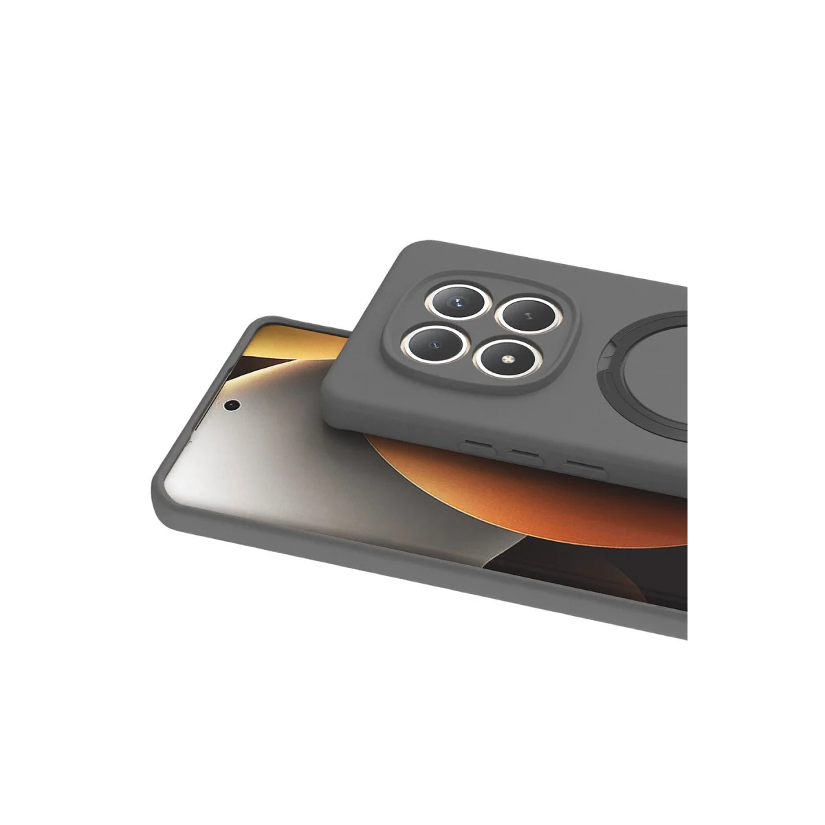Xiaomi Redmi Note 15 Pro 5g Regal Magsafe Standlı Kapak - Titan Gri Xiaomi Redmi Note 15 Pro 5g Regal Magsafe Standlı Kapak - Titan Gri