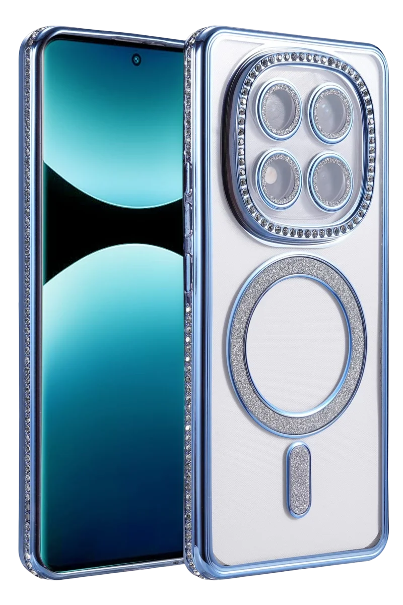 Xiaomi Redmi Note 15 4G Joke Simli Magneticsafe Kılıf - Mavi Xiaomi Redmi Note 15 4G Joke Simli Magneticsafe Kılıf - Mavi