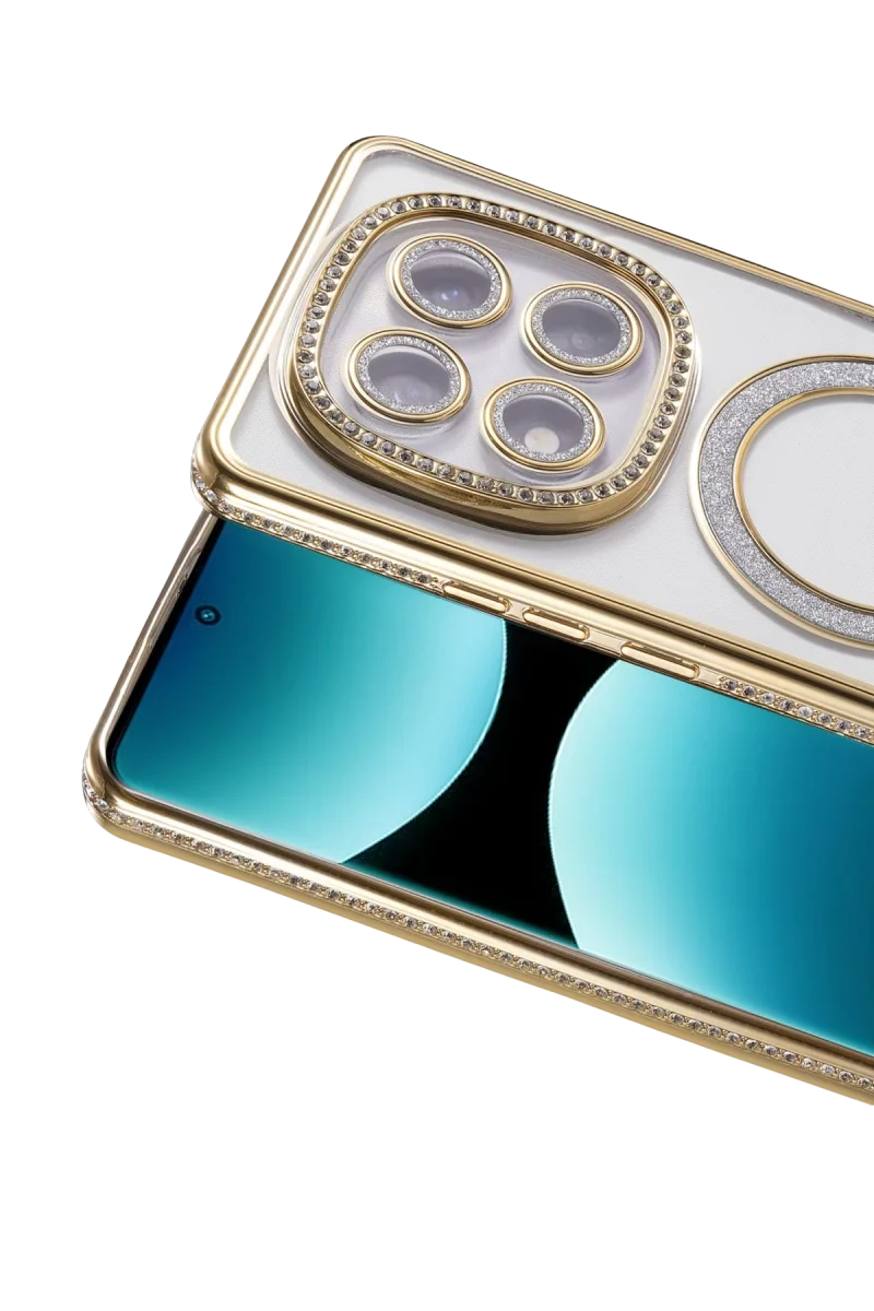Xiaomi Redmi Note 15 Pro 5G Joke Simli Magneticsafe Kılıf - Gold Xiaomi Redmi Note 15 Pro 5G Joke Simli Magneticsafe Kılıf - Gold