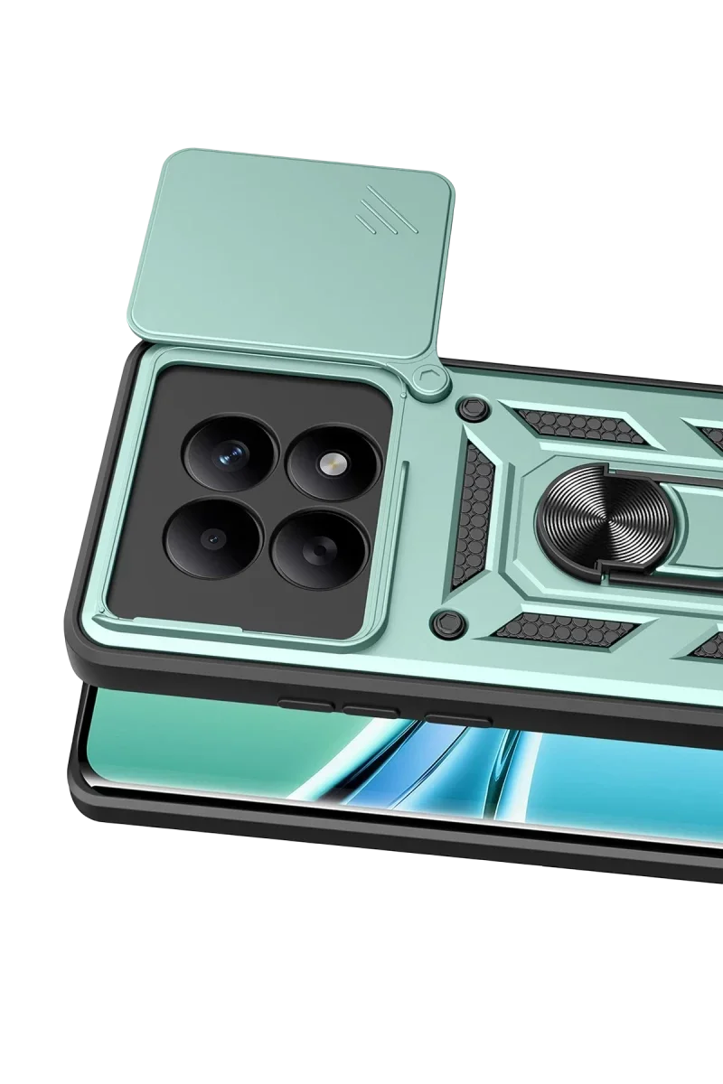 Xiaomi Redmi Note 15 4G Pars Lens Yüzüklü Silikon - Yeşil Xiaomi Redmi Note 15 4G Pars Lens Yüzüklü Silikon - Yeşil
