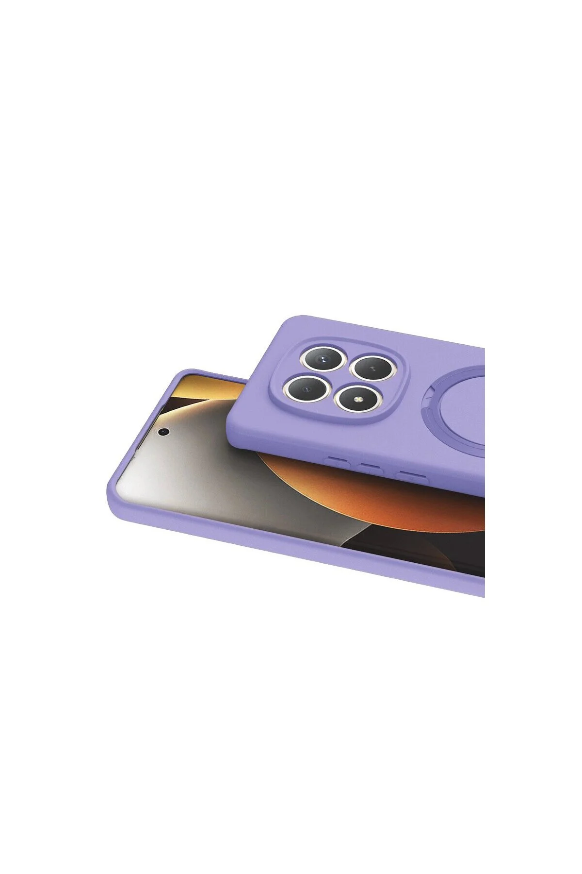 Xiaomi Redmi Note 15 Pro 5g Regal Magsafe Standlı Kapak - Lila Xiaomi Redmi Note 15 Pro 5g Regal Magsafe Standlı Kapak - Lila