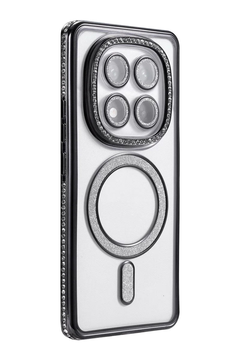 Xiaomi Redmi Note 15 4G Joke Simli Magneticsafe Kılıf - Siyah Xiaomi Redmi Note 15 4G Joke Simli Magneticsafe Kılıf - Siyah