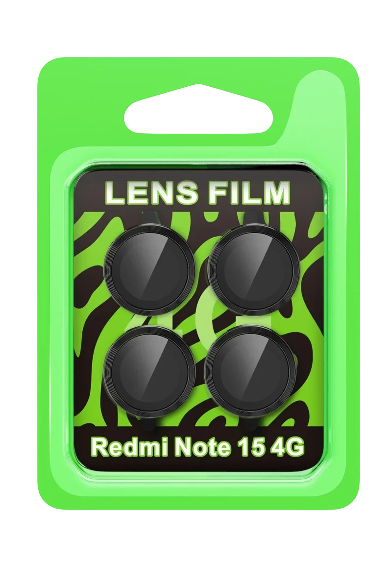 Xiaomi Redmi Note 15 4G Raze Metal Kamera Lens - Siyah Xiaomi Redmi Note 15 4G Raze Metal Kamera Lens - Siyah