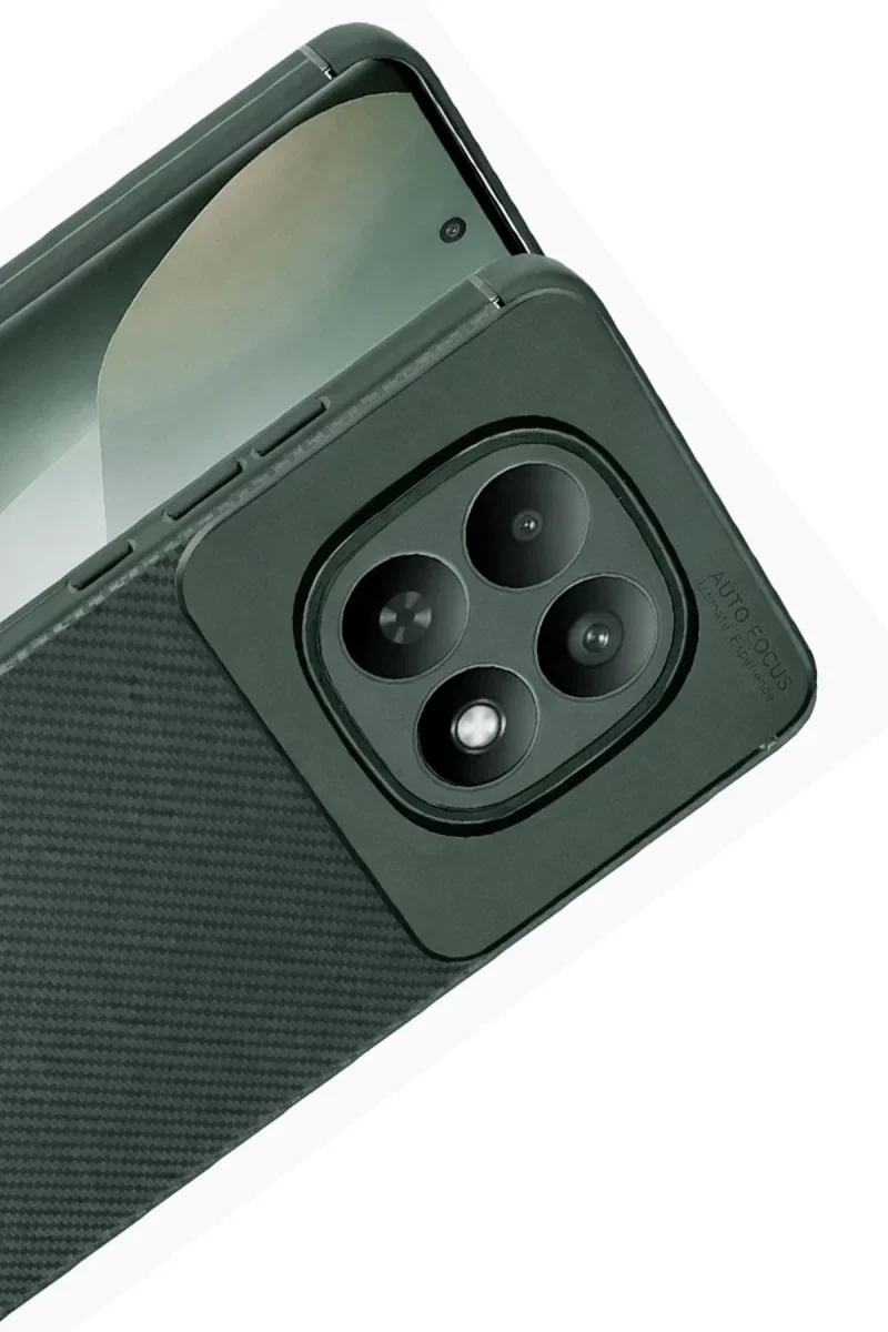 Xiaomi Redmi Note 15 4G Auto Focus Karbon Kapak - Koyu Yeşil Xiaomi Redmi Note 15 4G Auto Focus Karbon Kapak - Koyu Yeşil