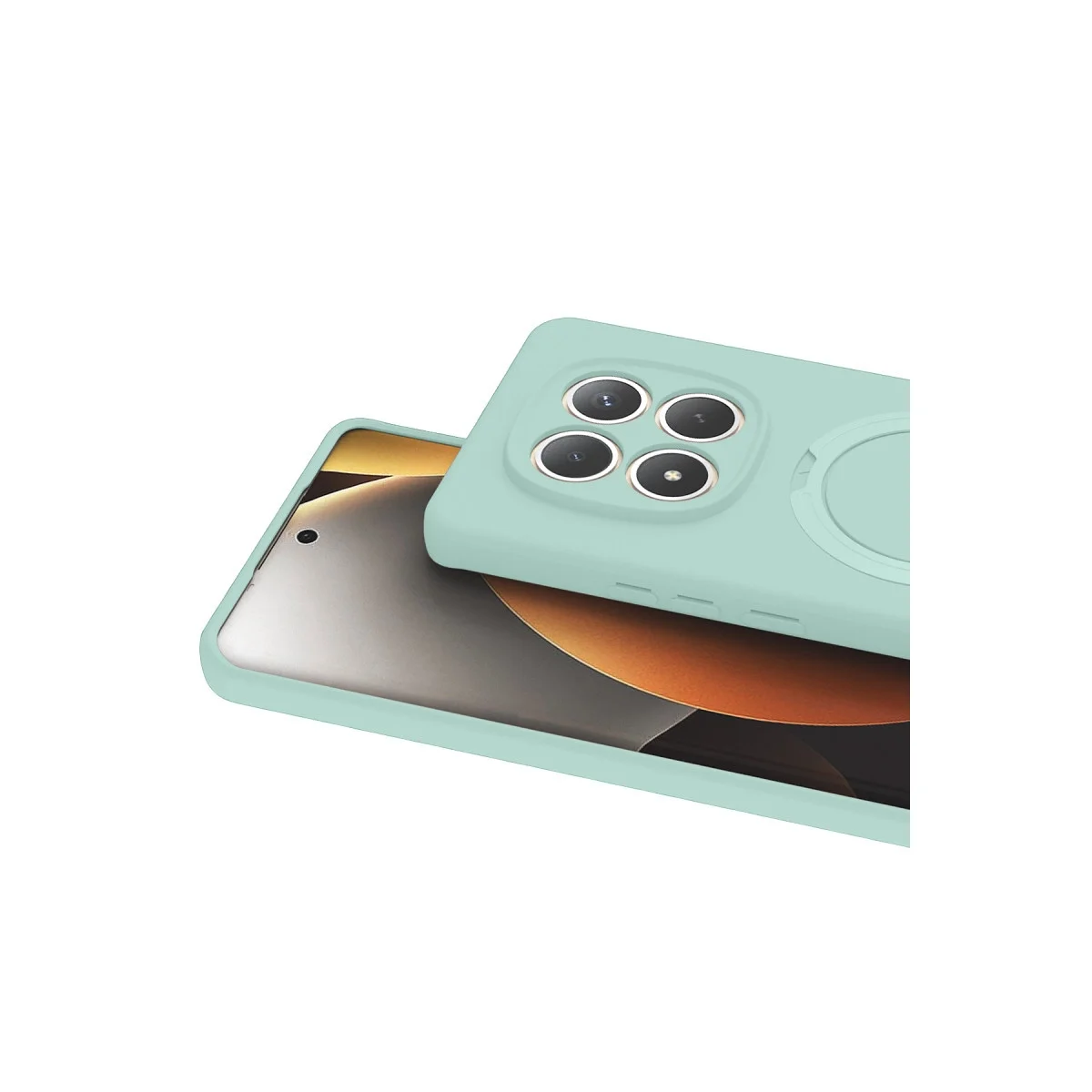 Xiaomi Redmi Note 15 Pro 4g Regal Magsafe Standlı Kapak - Su Yeşili Xiaomi Redmi Note 15 Pro 4g Regal Magsafe Standlı Kapak - Su Yeşili
