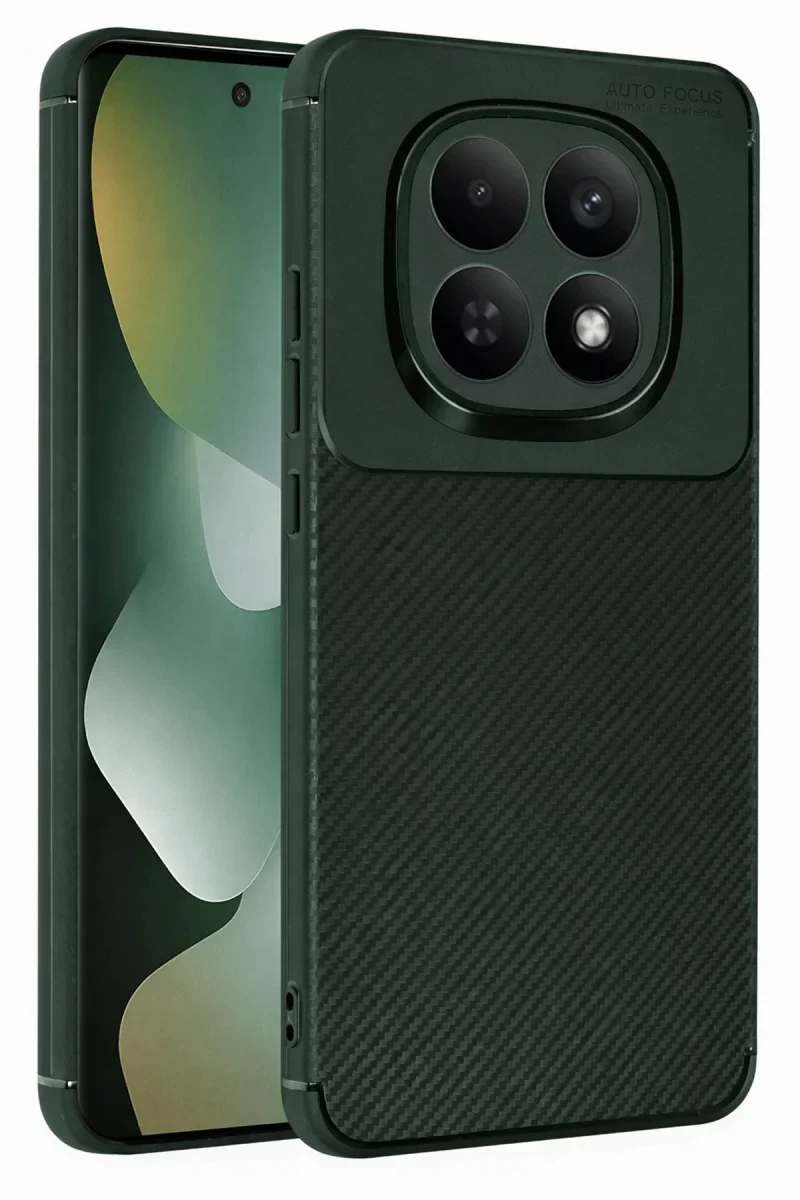 Xiaomi Redmi Note 15 Pro 5G Auto Focus Karbon Kapak - Koyu Yeşil Xiaomi Redmi Note 15 Pro 5G Auto Focus Karbon Kapak - Koyu Yeşil