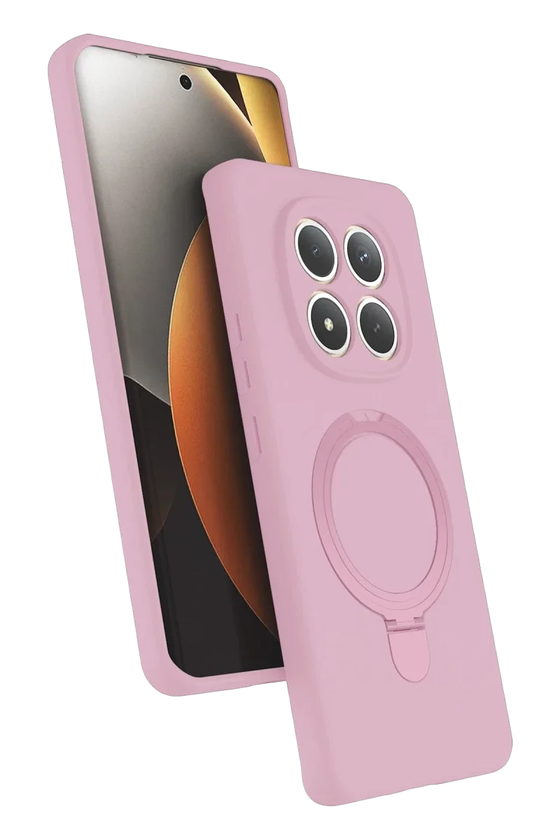 Xiaomi Redmi Note 15 4G Regal Magsafe Standlı Kapak - Açık Pembe Xiaomi Redmi Note 15 4G Regal Magsafe Standlı Kapak - Açık Pembe
