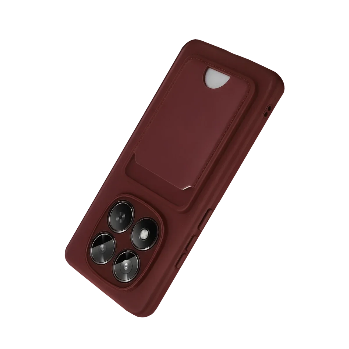 Xiaomi Redmi Note 15 Pro 5G Kelvin Kartvizitli Silikon - Bordo Xiaomi Redmi Note 15 Pro 5G Kelvin Kartvizitli Silikon - Bordo
