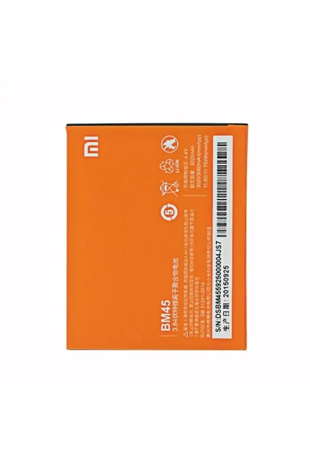 Xiaomi Redmi Note 2/Prime Pil Batarya Bm45