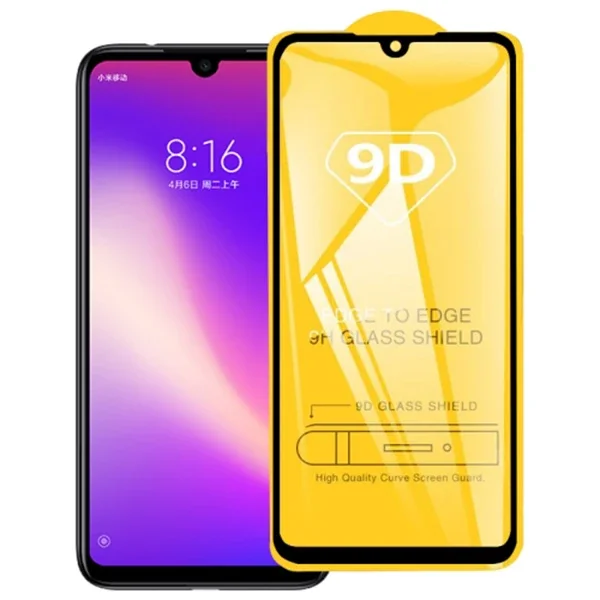 Xiaomi Redmi Note 7 9D Full Glue Cam Ekran Koruyucu – Darbeye Dayanıklı 0.25 mm Temperli Cam