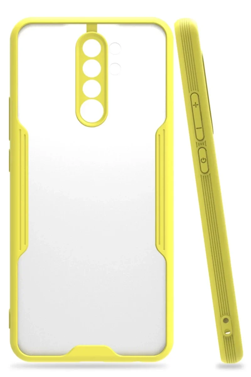 Xiaomi Redmi Note 8 Pro Kılıf Platin Silikon - Sarı Xiaomi Redmi Note 8 Pro Kılıf Platin Silikon - Sarı