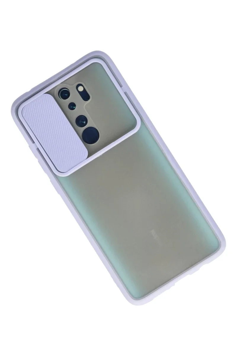 Xiaomi Redmi Note 8 Pro Kılıf Palm Buzlu Kamera Sürgülü Silikon - Lila Xiaomi Redmi Note 8 Pro Kılıf Palm Buzlu Kamera Sürgülü Silikon - Lila