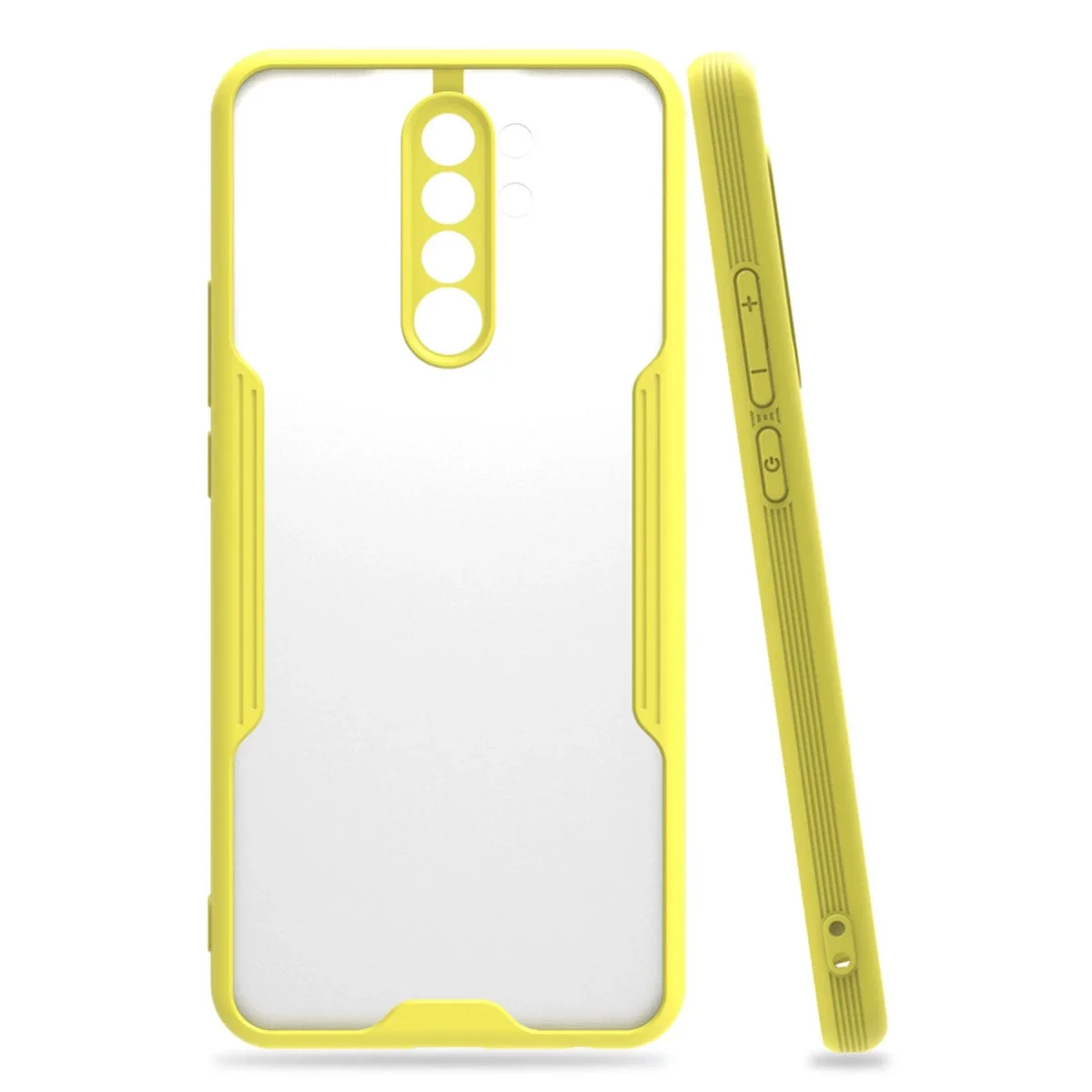 Xiaomi Redmi Note 8 Pro Kılıf Platin Silikon - Sarı Xiaomi Redmi Note 8 Pro Kılıf Platin Silikon - Sarı