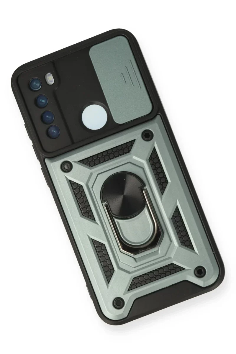 Xiaomi Redmi Note 8 Kılıf Pars Lens Yüzüklü Silikon - Yeşil Xiaomi Redmi Note 8 Kılıf Pars Lens Yüzüklü Silikon - Yeşil
