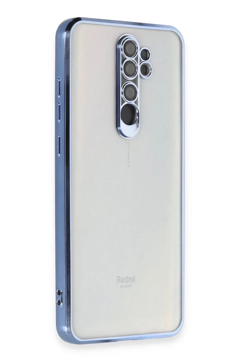 Xiaomi Redmi Note 8 Pro Kılıf Razer Lensli Silikon - Açık Mavi Xiaomi Redmi Note 8 Pro Kılıf Razer Lensli Silikon - Açık Mavi