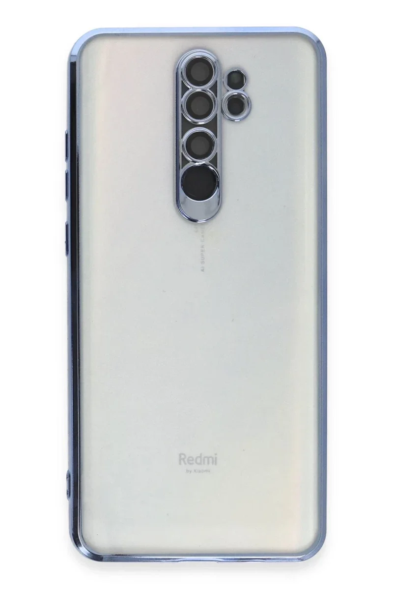 Xiaomi Redmi Note 8 Pro Kılıf Razer Lensli Silikon - Açık Mavi Xiaomi Redmi Note 8 Pro Kılıf Razer Lensli Silikon - Açık Mavi