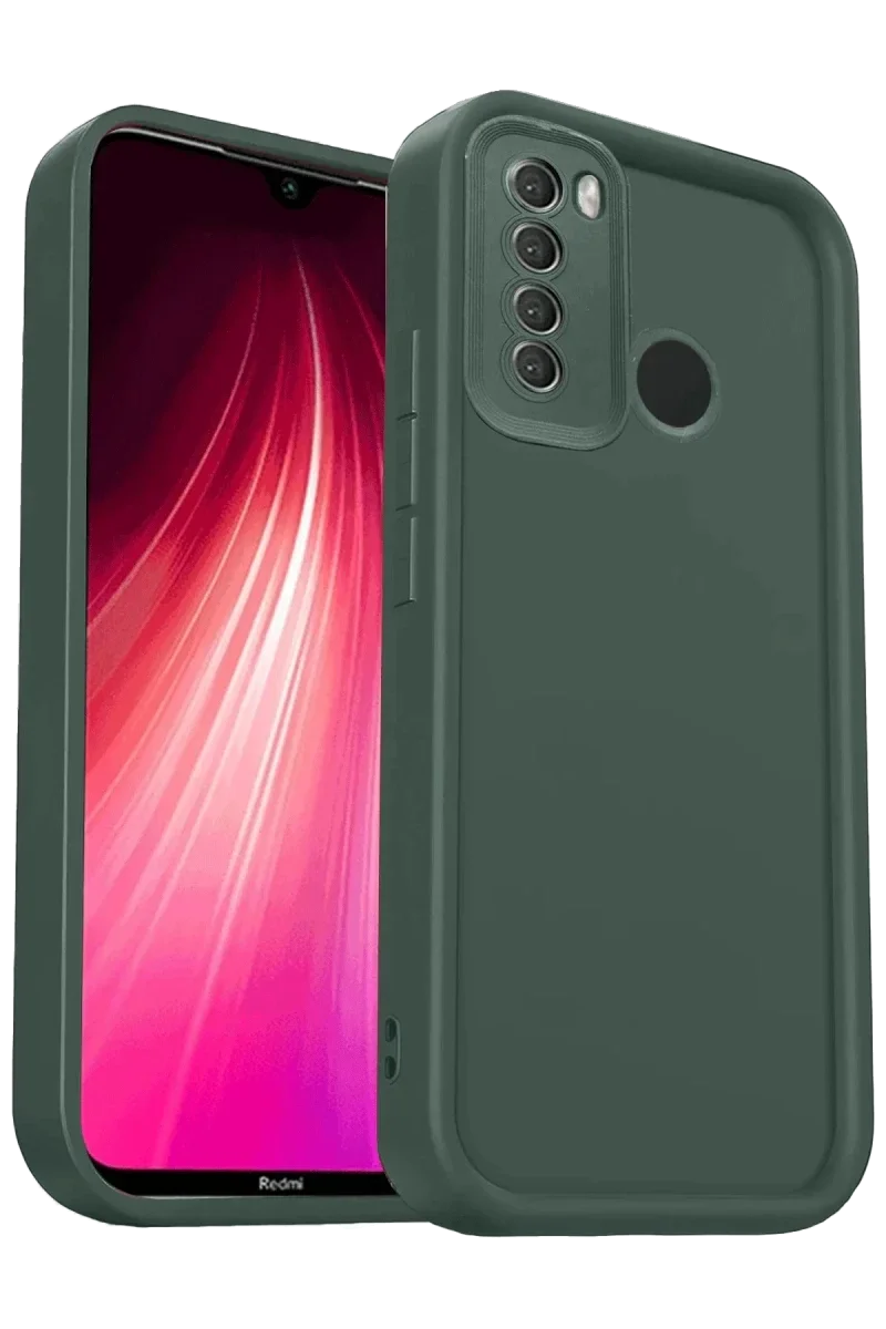 Xiaomi Redmi Note 8 Kılıf Viera Silikon - Koyu Yeşil
