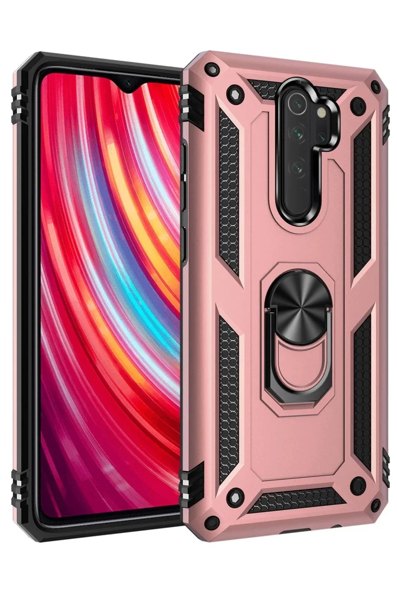 Xiaomi Redmi Note 8 Pro Kılıf Sofya Yüzüklü Silikon Kapak - Rose Fiyatı, Yorumları ve Özellikleri