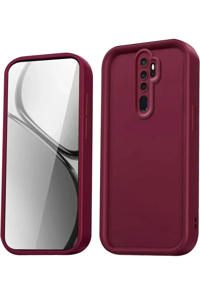 Xiaomi Redmi Note 8 Pro Kılıf Viera Silikon - Bordo Xiaomi Redmi Note 8 Pro Kılıf Viera Silikon - Bordo