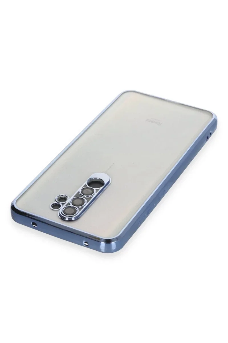 Xiaomi Redmi Note 8 Pro Kılıf Razer Lensli Silikon - Açık Mavi Xiaomi Redmi Note 8 Pro Kılıf Razer Lensli Silikon - Açık Mavi