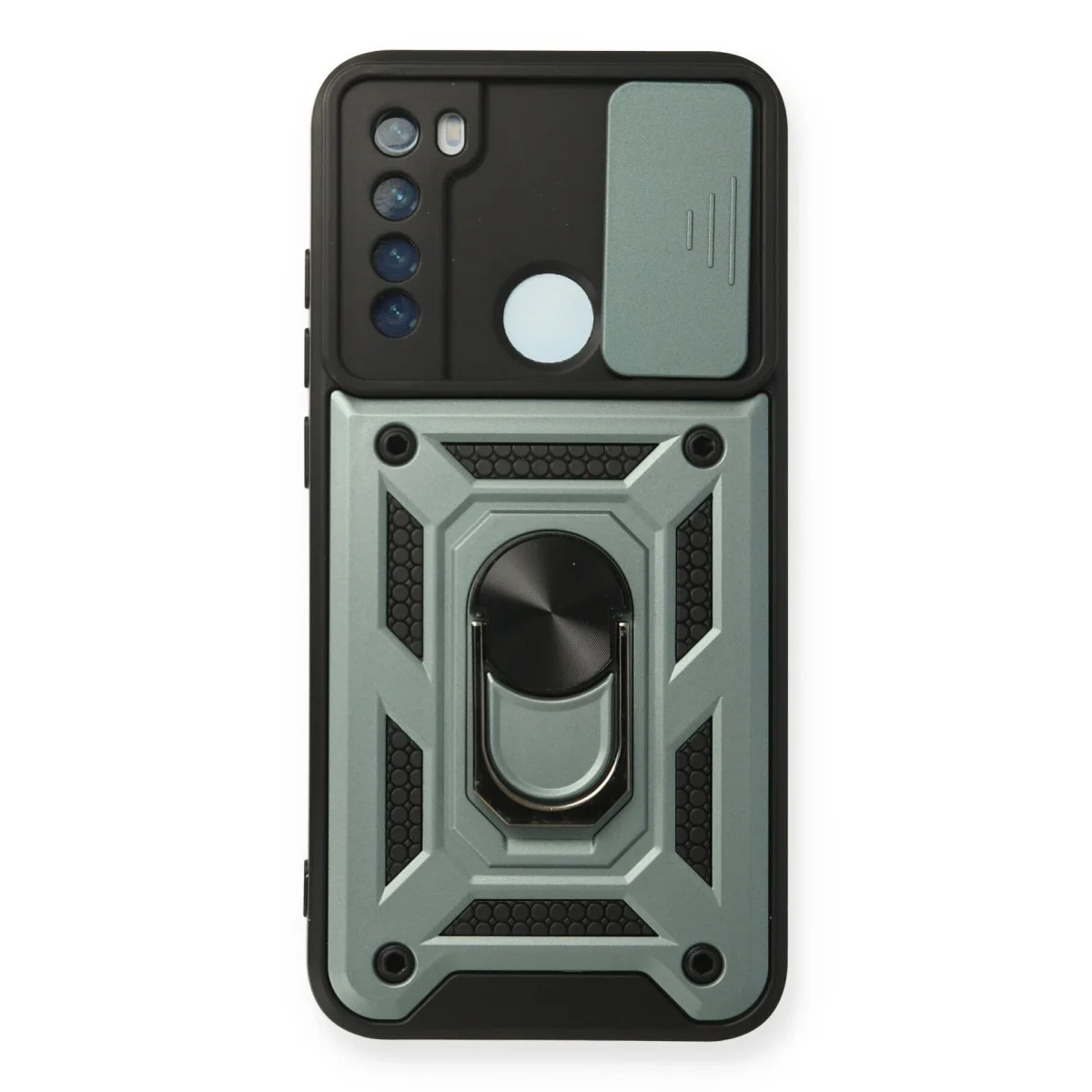 Xiaomi Redmi Note 8 Kılıf Pars Lens Yüzüklü Silikon - Yeşil Xiaomi Redmi Note 8 Kılıf Pars Lens Yüzüklü Silikon - Yeşil