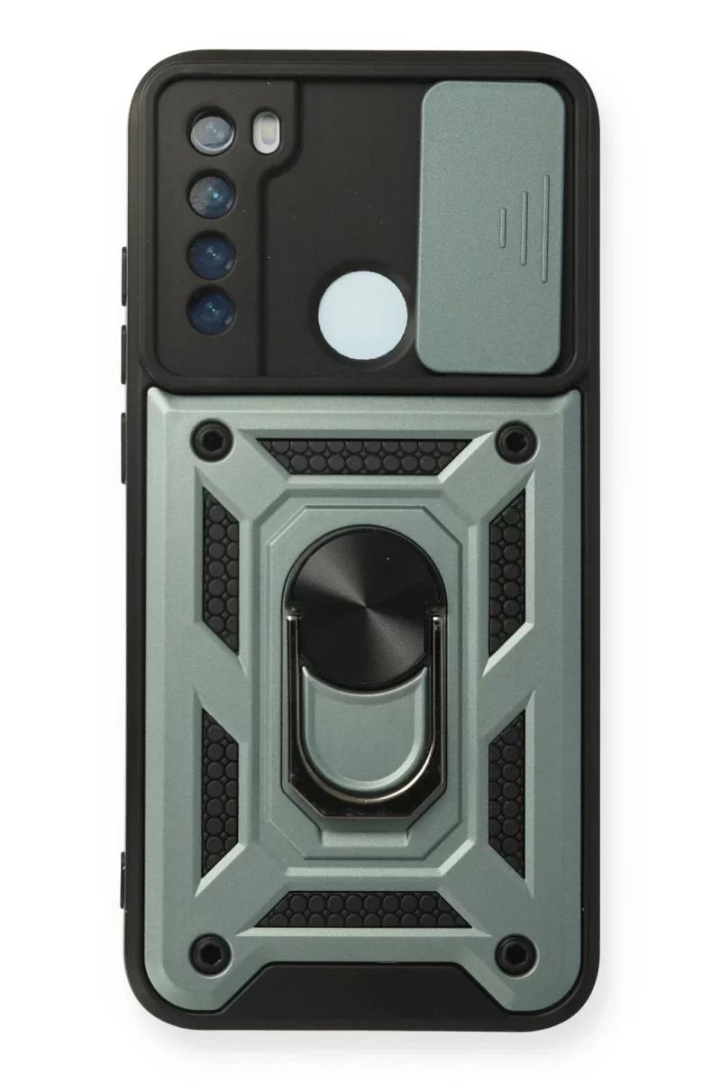 Xiaomi Redmi Note 8 Kılıf Pars Lens Yüzüklü Silikon - Yeşil Xiaomi Redmi Note 8 Kılıf Pars Lens Yüzüklü Silikon - Yeşil