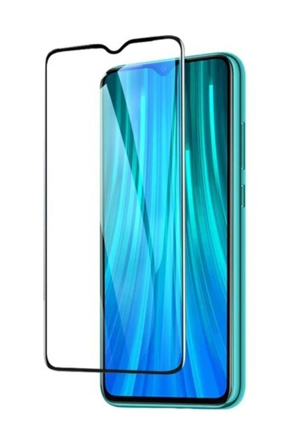 Xiaomi Redmi Note 8 Pro 6D Tam Kaplayan Full Cam Ekran Koruyucu Siyah